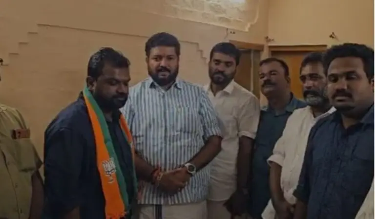 കോൺഗ്രസിന് തിരിച്ചടി; യൂത്ത് കോൺഗ്രസ് സംസ്ഥാന സെക്രട്ടറി ബിജെപിയിൽ ചേർന്നു