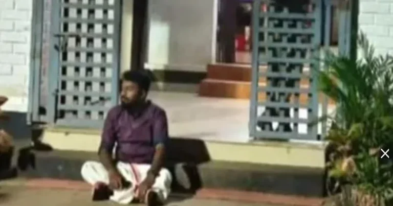 പൊലീസ് സ്‌റ്റേഷന് മുന്നില്‍ കുത്തിയിരുന്ന് രാഹുലിന്റെ സുഹൃത്തിൻ്റെ പ്രതിഷേധം…