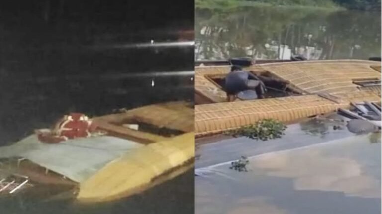 കുമരകത്ത് ഹൗസ് ബോട്ട് മുങ്ങി: വിനോദ സഞ്ചാരികളെ രക്ഷപ്പെടുത്തി, ഇന്നു പുലർച്ചെ നാലു മണിയോടെയായിരുന്നു സംഭവം